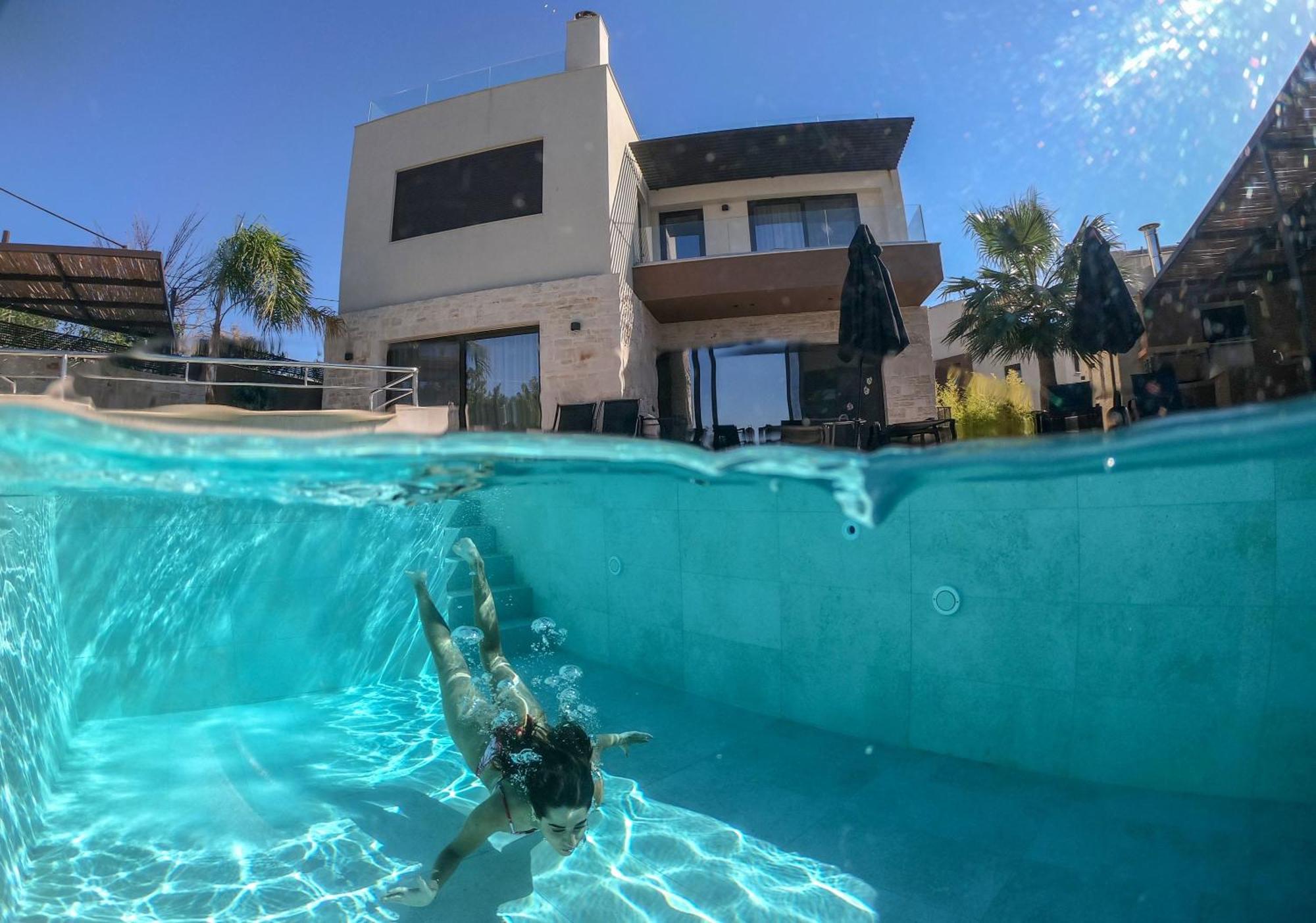 Almi-Cove Hilltop Villas Almirida Esterno foto
