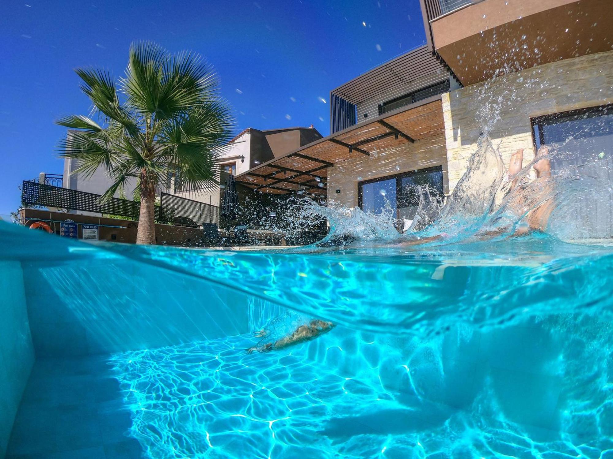 Almi-Cove Hilltop Villas Almirida Esterno foto