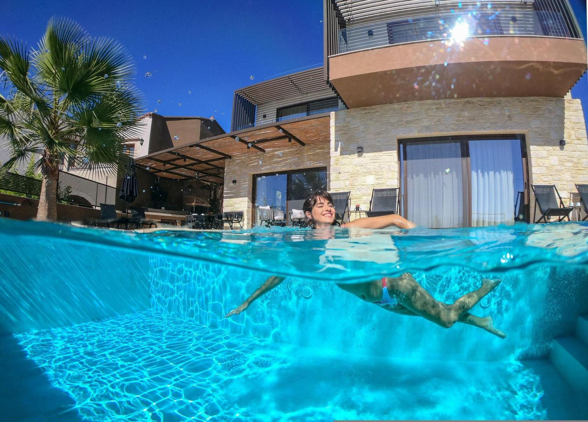 Almi-Cove Hilltop Villas Almirida Esterno foto