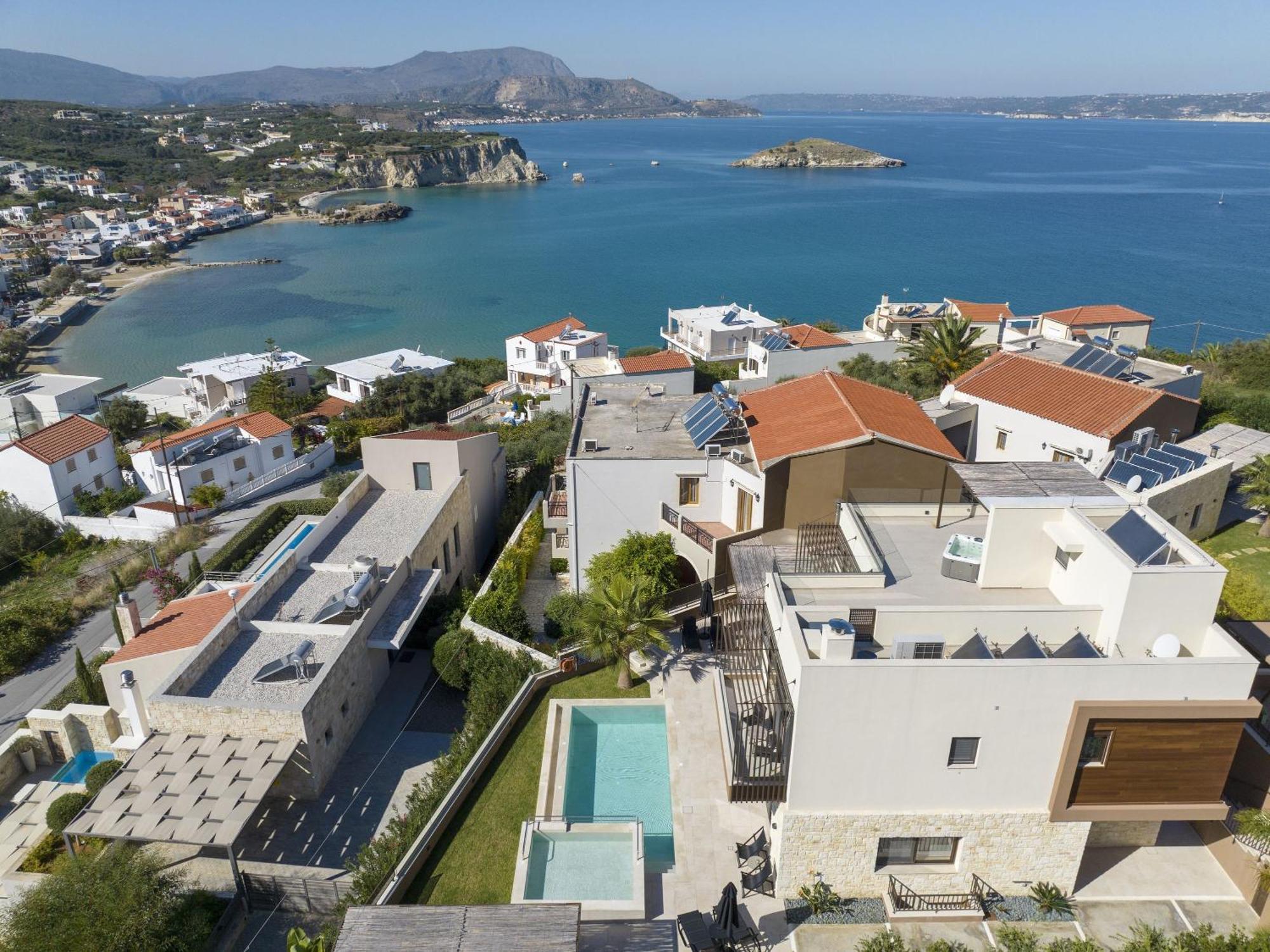 Almi-Cove Hilltop Villas Almirida Esterno foto